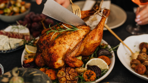 Roast Turkey being carved