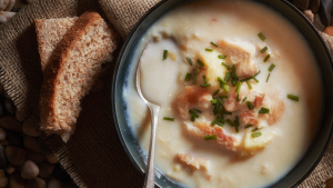 A bowl of traditional cullen skink